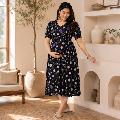 Maatrii Blossom Breeze Maternity Dress
