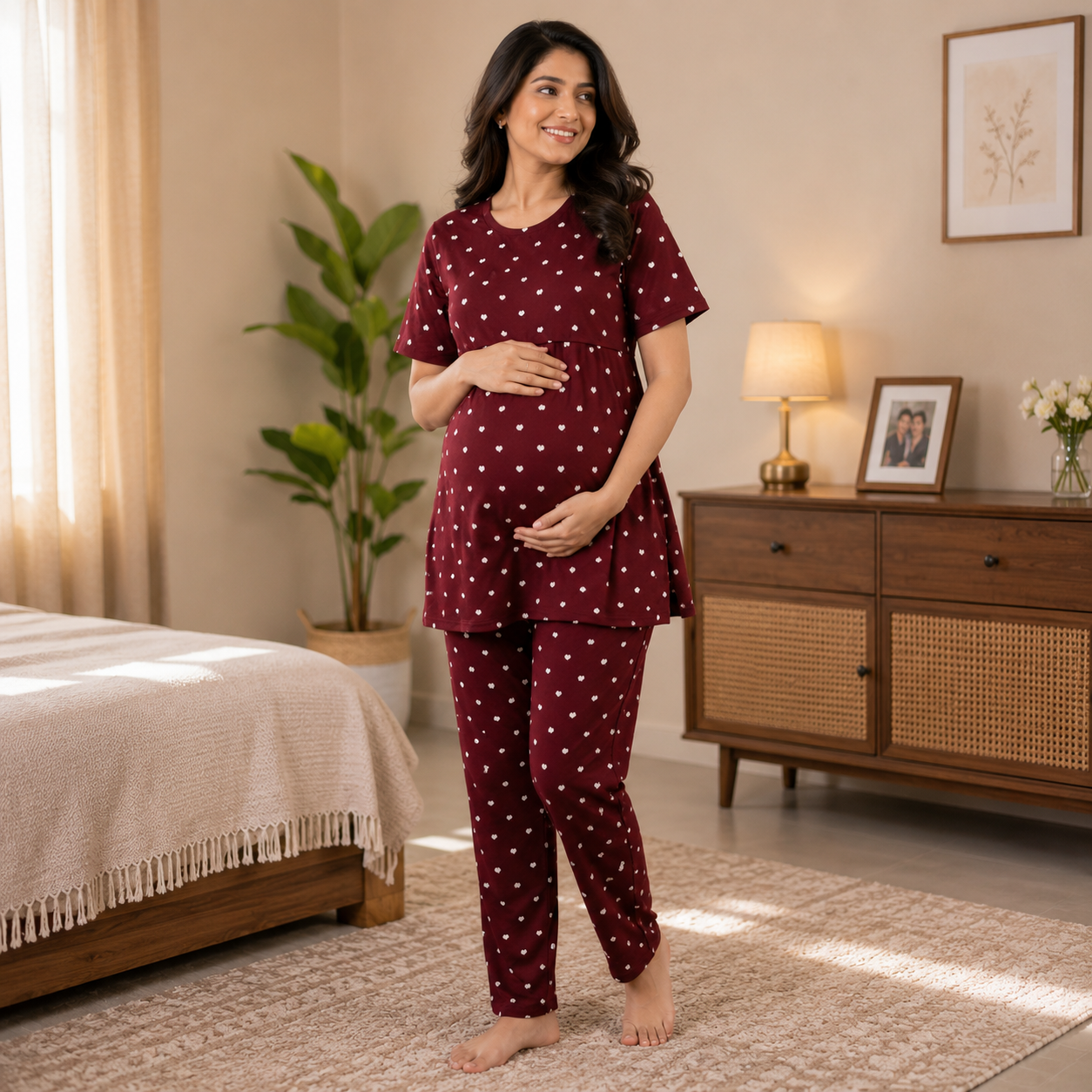 Maatrii Mama Comfort Maternity Feeding Coord Set