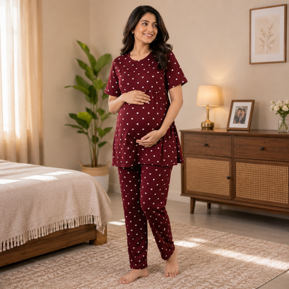 Maatrii Mama Comfort Maternity Feeding Coord Set
