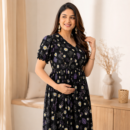 Maatrii Blossom Breeze Maternity Dress