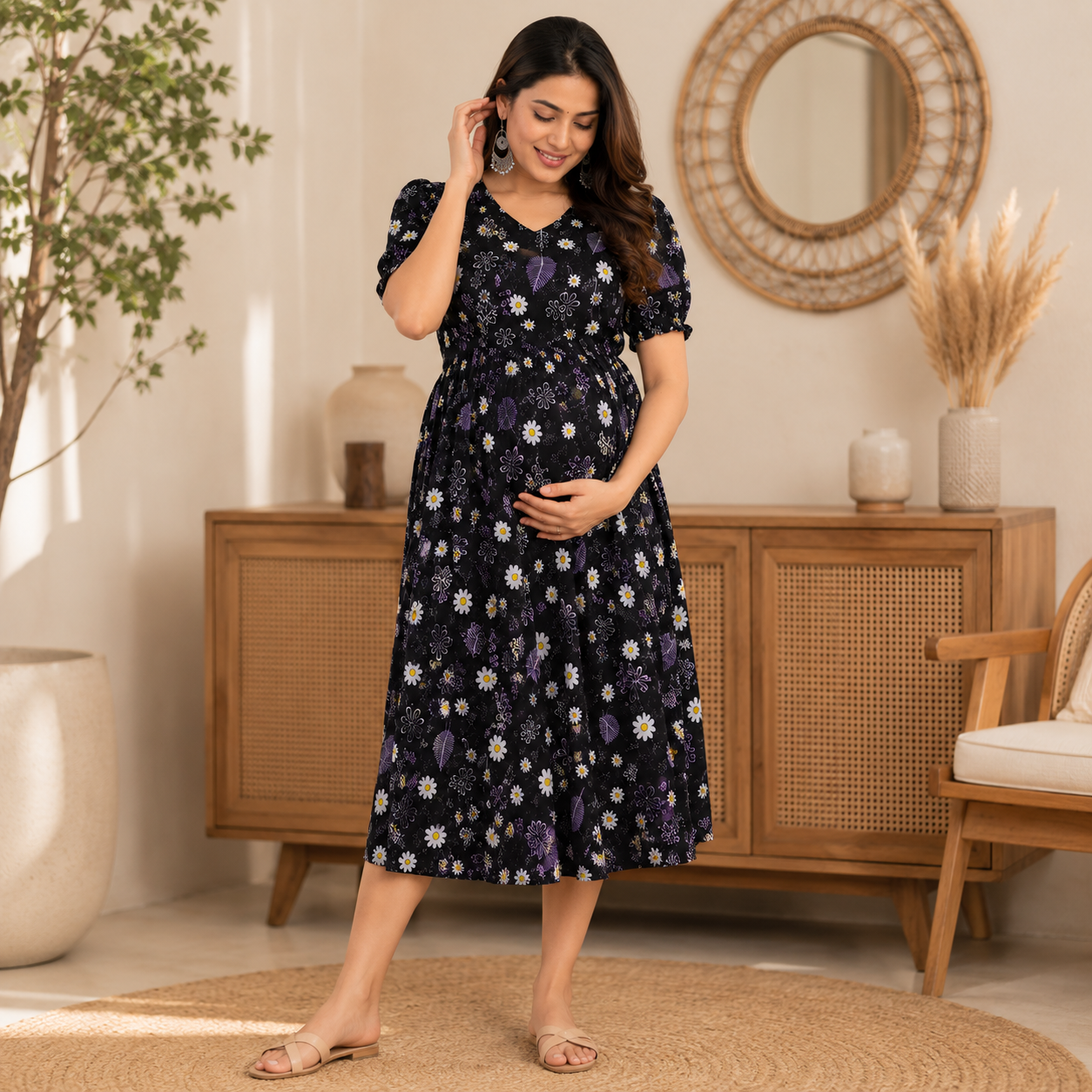 Maatrii Blossom Breeze Maternity Dress