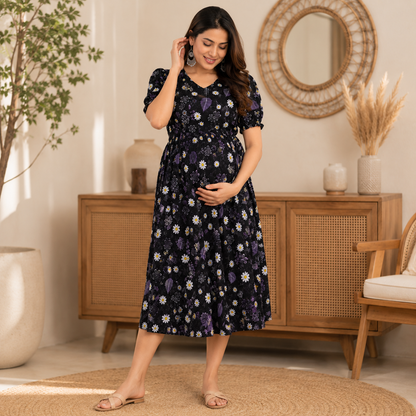 Maatrii Blossom Breeze Maternity Dress